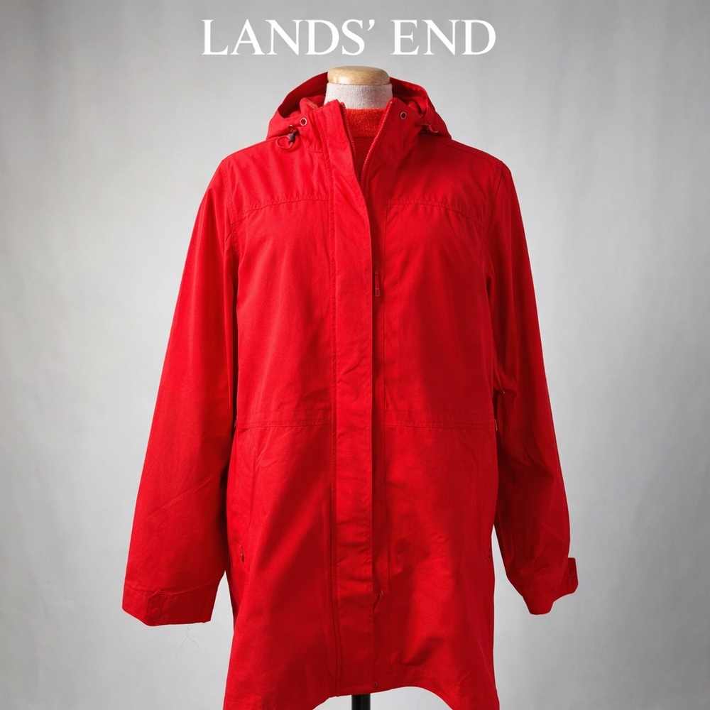 Lands' End Women's Vibrant Red Utility Jacket